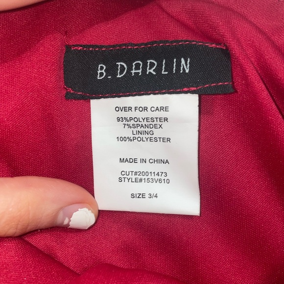 B.DARLIN Red Homecoming Dress - Picture 5 of 5